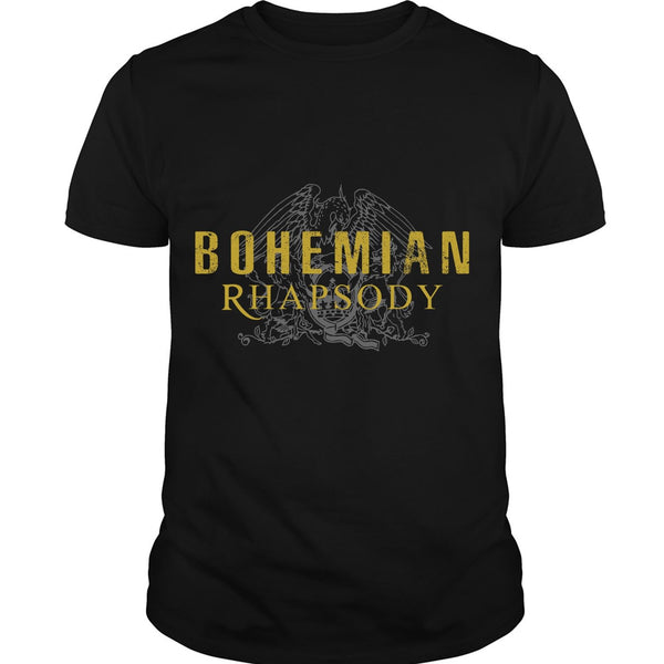 A black t-shirt with the shopify logo