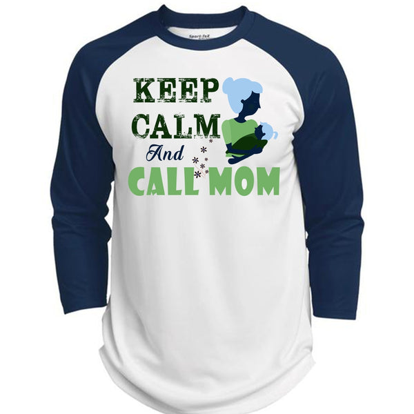 Keep Calm And Call Mom T Shirt, Mom And Baby T Shirt, Mother's Day T Shirt  (Polyester Game Baseball Jersey)
