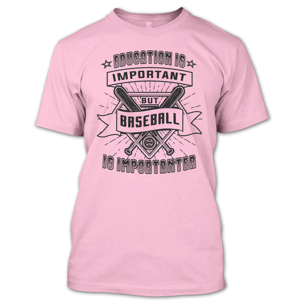 Education Is Important T Shirt, Coolest Baseball Player T Shirt