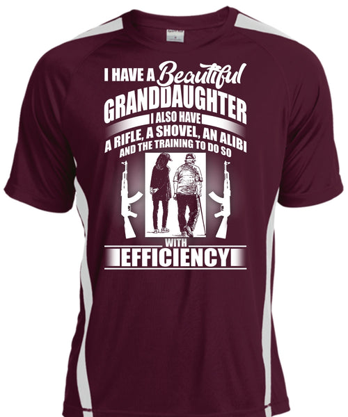 I Have A Beautiful Granddaughter T Shirt, I Also Have A Rifle T Shirt, Cool Shirt