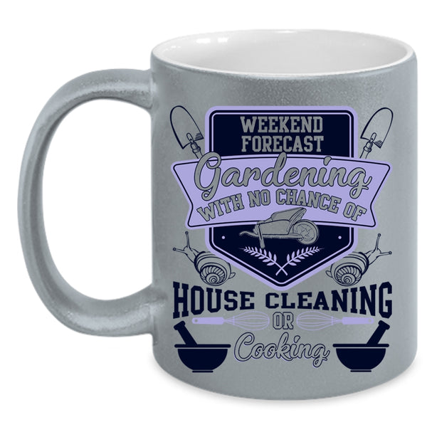 Awesome Gardener Coffee Mug, Weekend Forecast Gardening Accent Mug