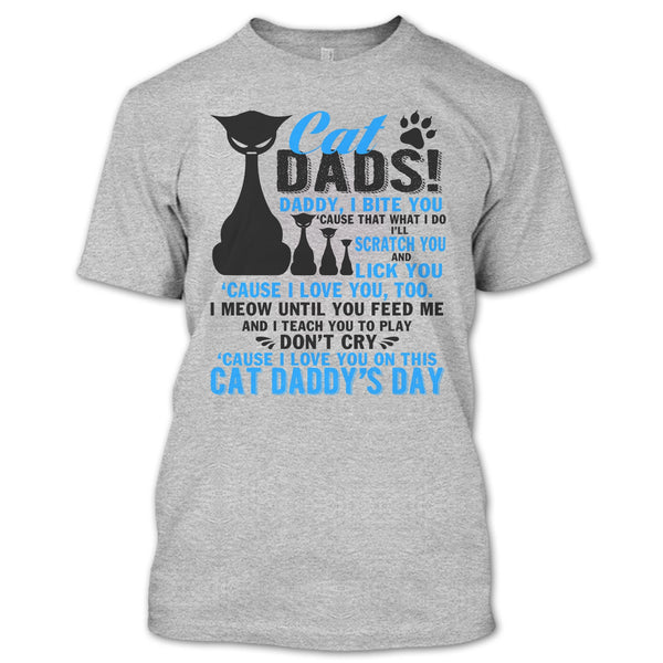 Cat Dads T Shirt, Cat Daddy's Day T Shirt