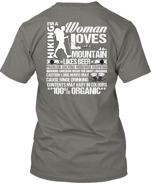 I'm A Hiking T Shirt, Woman Loves Mountain T Shirt