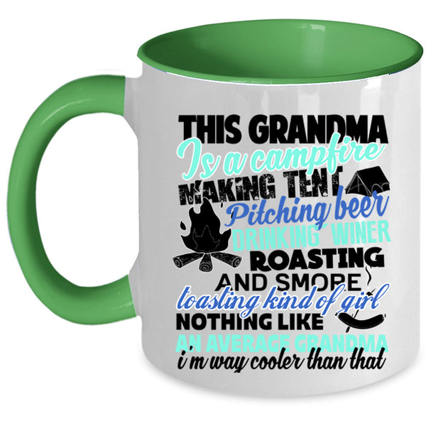 Cool Grandpa Coffee Mug, This Grandma Is A Campfire Accent Mug