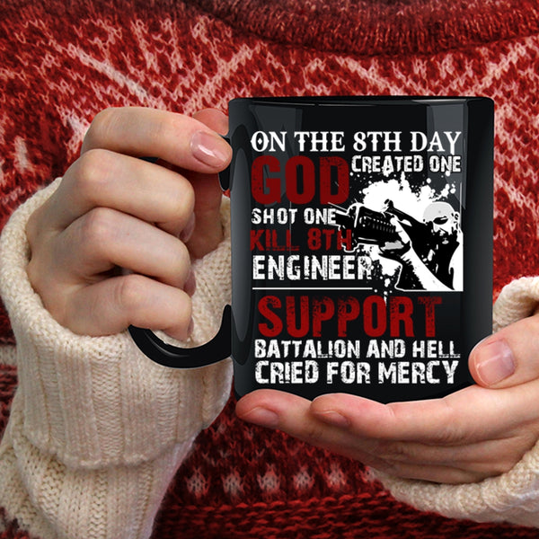 On The 8th Day Created Engineer Coffee Mug, Cool Engineers Coffee Cup
