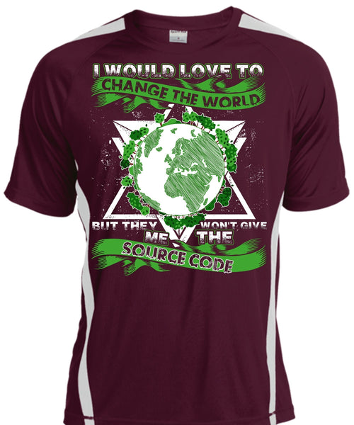 I Would Love To Change The World T Shirt, Source Code T Shirt, Cool Shirt