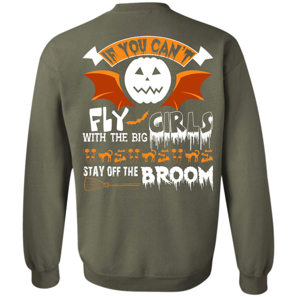 Stay Off The Broom T Shirt, Wait For Halloween Sweatshirt