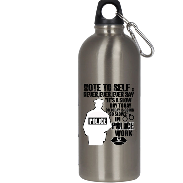 Awesome Police Officer 20 oz Stainless Steel Bottle,Cute Gift For Policeman Outdoor Sports Water Bottle