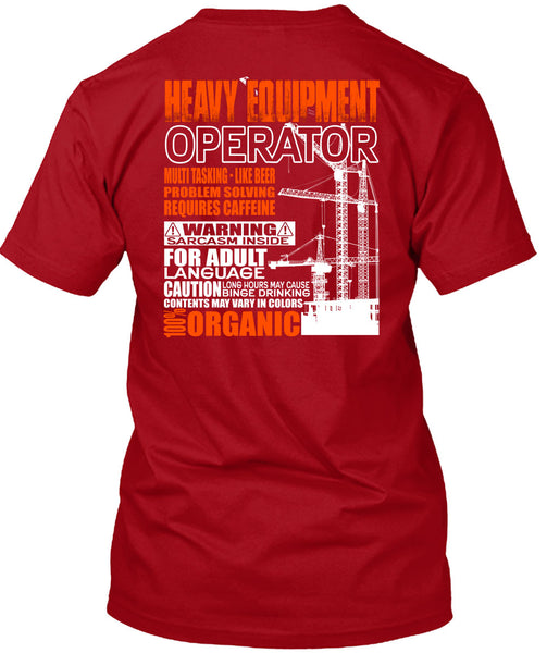 Heavy Equipment Operator T Shirt, Problem Solving T Shirt