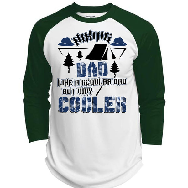 Hiking Dad Like A Regular Dad T Shirt, I Love Hiking T Shirt, Awesome T-Shirts  (Polyester Game Baseball Jersey)