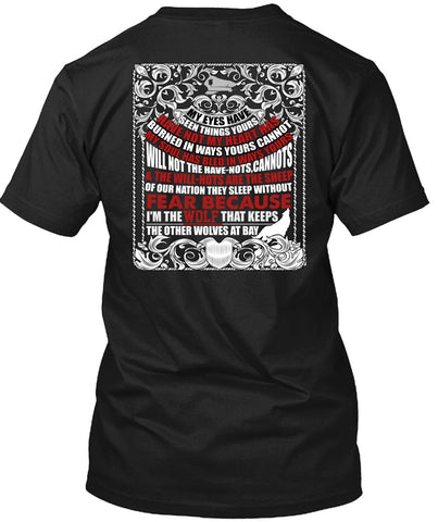 A black t-shirt with the shopify logo