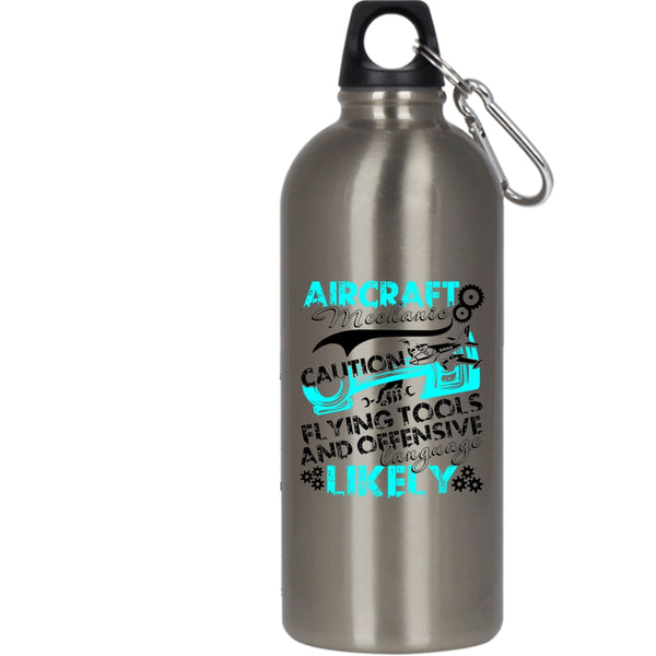 Aircraft Mechanic 20 oz Stainless Steel Bottle,Cool Gift For Mechanics Outdoor Sports Water Bottle