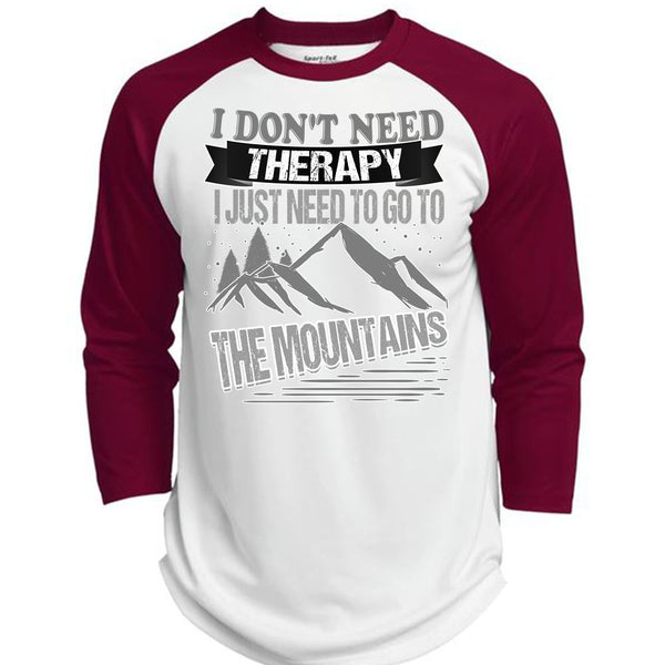 I Don't Need Therapy T Shirt, I Love Mountain T Shirt, Awesome T-Shirts  (Polyester Game Baseball Jersey)
