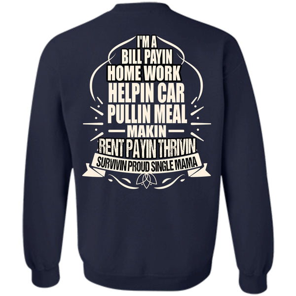 Survivin Proud Single Mama T Shirt, I Love Mom Sweatshirt