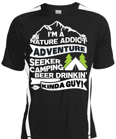 A black t-shirt with the shopify logo