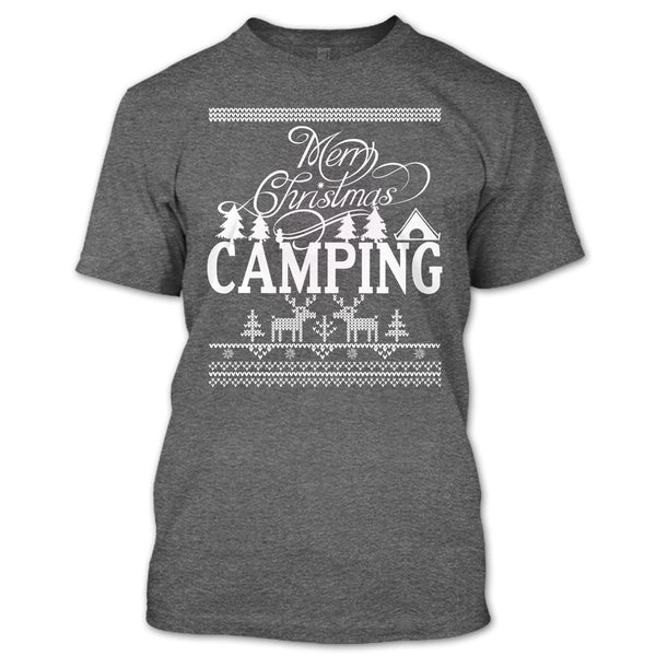 Merry Christmas Camping T Shirt, Coolest Camper T Shirt
