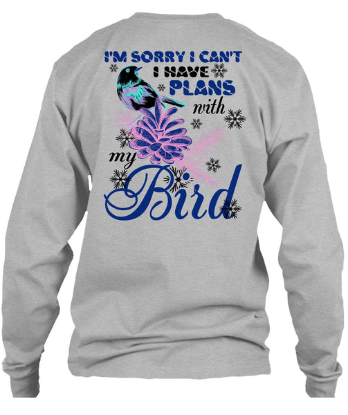 I Have Plans With My Bird T Shirt, Noel Christmas T Shirt