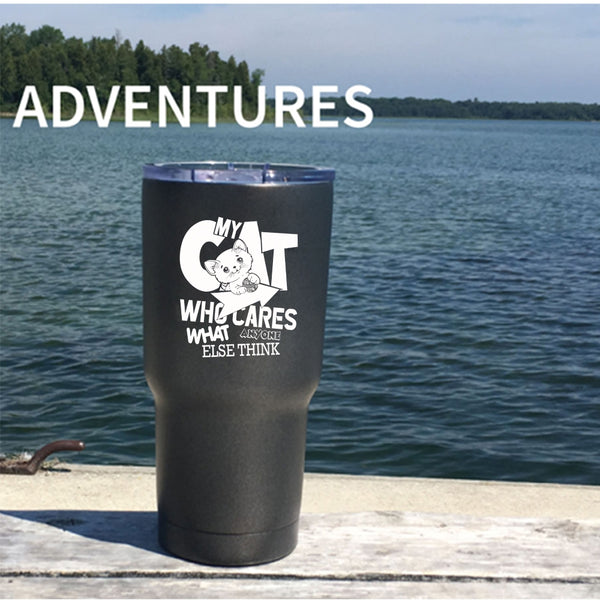 My Cat Like Me Tumbler 30 oz Stainless Steel, Lovely Cats Travel Mug