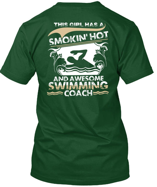 Awesome Swimming Coach T Shirt, Being A Swimmer T Shirt