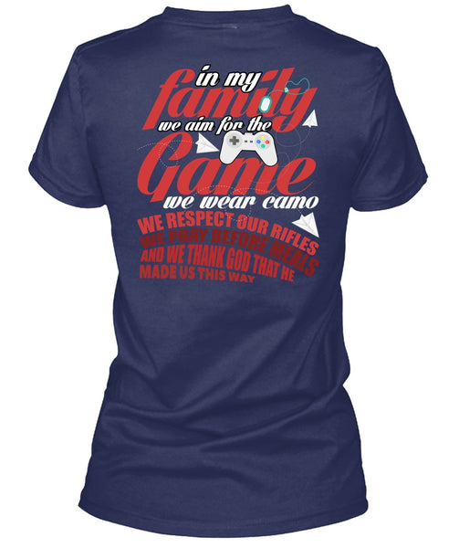 We Aim For The Game T Shirt, I Love Gaming T Shirt