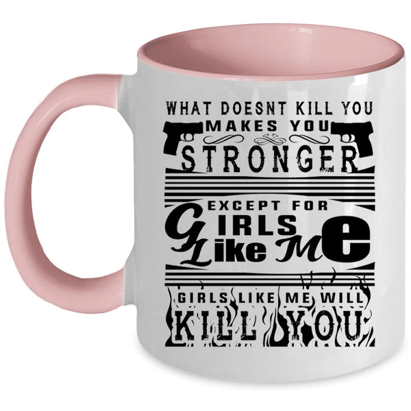 Awesome Gift For My Wife Coffee Mug, Strong Girls Accent Mug