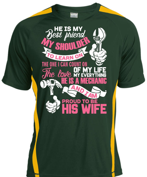 Proud To Be His Wife T Shirt, He Is My Best Friend T Shirt, Cool Shirt
