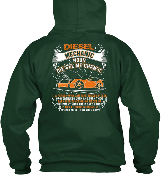 Diesel Mechanic T Shirt, Worth More Than Your Car T Shirt