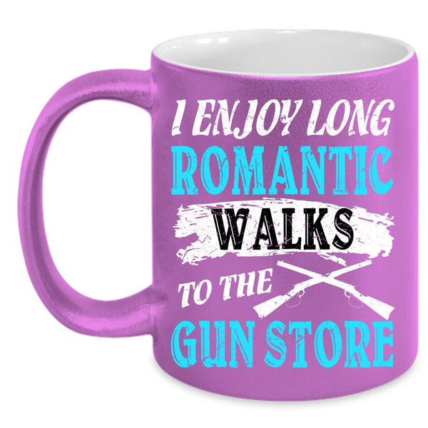 I Enjoy Long Romantic Walks Coffee Mug, Cool Gift Coffee Cup