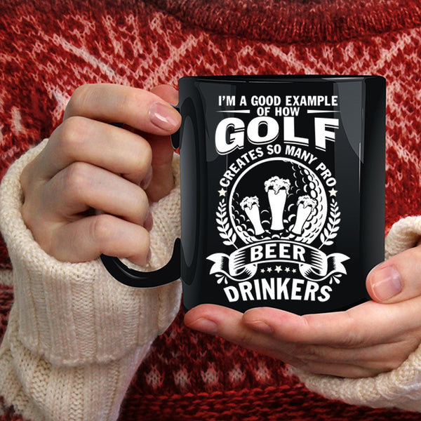 Golf Coffee Mug, Pro Beer Drinkers Coffee Cup