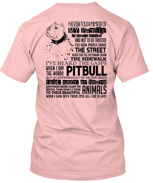 I Say The Words Pit Bull T Shirt, I Love My Dog T Shirt