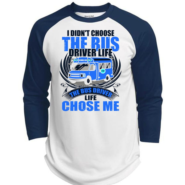 I Didn't Choose The Bus Driver T Shirt, I Love Bus T Shirt, Awesome T-Shirts  (Polyester Game Baseball Jersey)