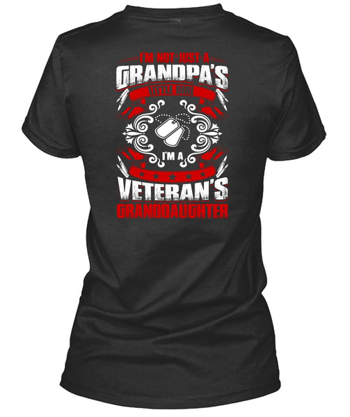 Grandpa's Little Girl T Shirt, I'm A Veteran's Granddaughter T Shirt