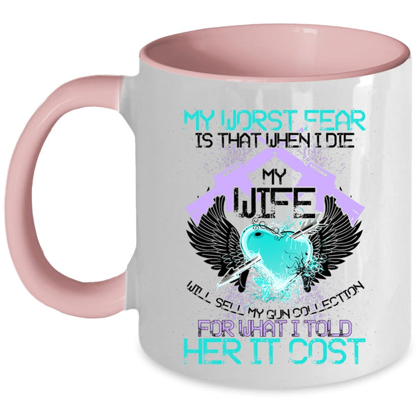 Funny Gift For My Husband Coffee Mug, Funny Gunner Accent Mug