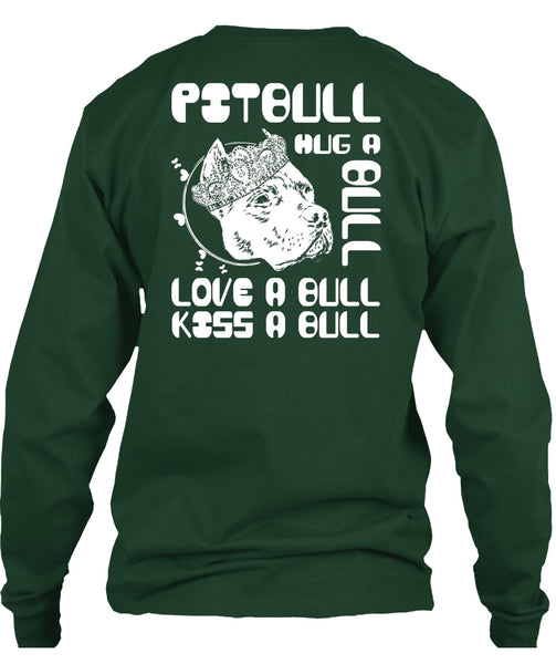 Pit Bull Hug A Bull T Shirt, Love A Bull T Shirt
