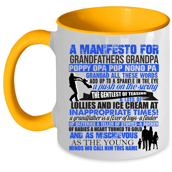 Cool Gift For Grandpa Coffee Mug, Grandfathers Accent Mug
