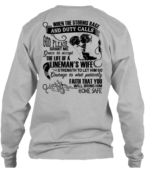 The Life Of A Lineman's Wife T Shirt, I Love Lineman T Shirt