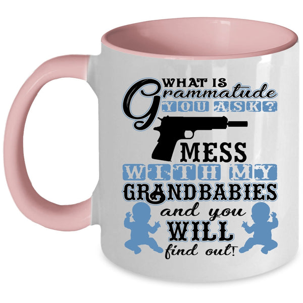 Cool Grandparent Coffee Mug, Don't Mess With My Grandbabies Accent Mug