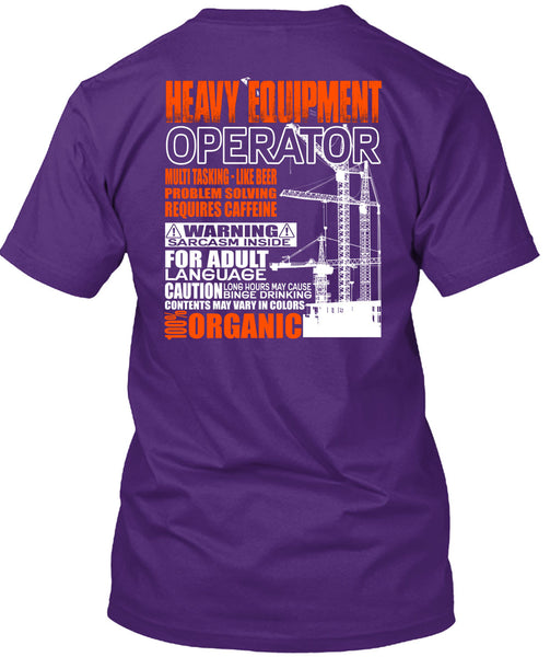 Heavy Equipment Operator T Shirt, Problem Solving T Shirt