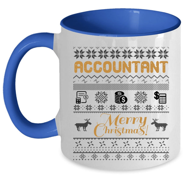 Merry Christmas Coffee Mug, Accountant Accent Mug