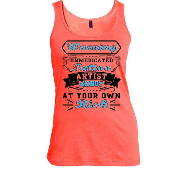 Unmedicated Tattoo Artist T Shirt, Coolest Tattoo Artist T Shirt, Awesome t-shirts