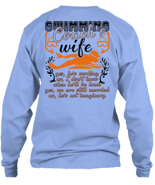 Swimming Coach's Wife T Shirt, I Love Swimming T Shirt