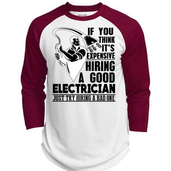 Good Electrician T Shirt, I Love Electrician T Shirt, Awesome T-Shirts  (Polyester Game Baseball Jersey)