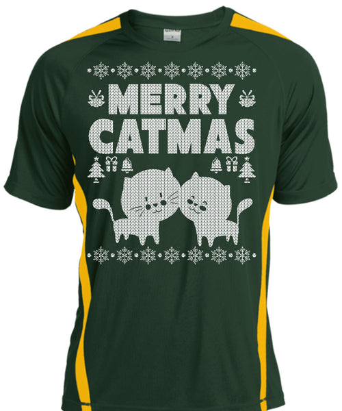 Merry Catmas T Shirt, Funny Winter T Shirt, Cool Shirt
