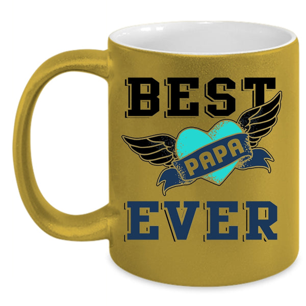 Awesome Gift For Papa Coffee Mug, Best Papa Ever Accent Mug