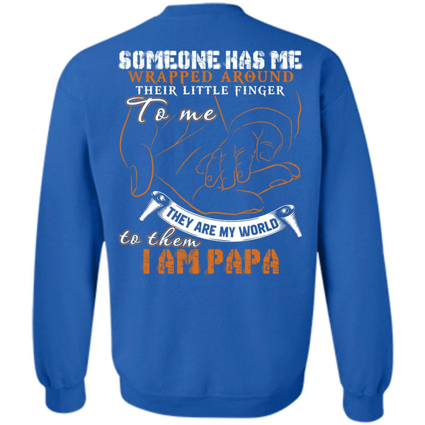 They Are My World T Shirt, I Love Papa Sweatshirt