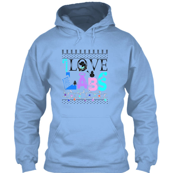 I Love Labs T Shirt, Dog Merry Christmas T Shirt