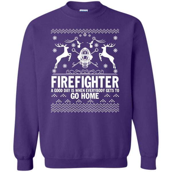 Coolest Firefighter Ever T Shirt, Merry Christmas Gift Sweatshirt