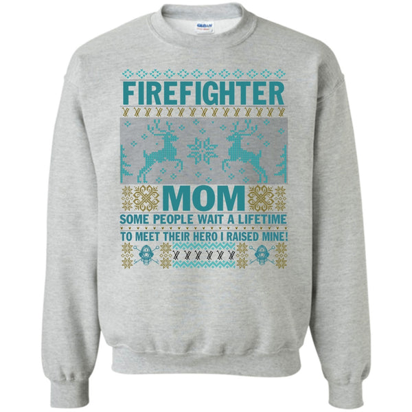 Merry Christmas Gift T Shirt, Firefighter Mom Sweatshirt