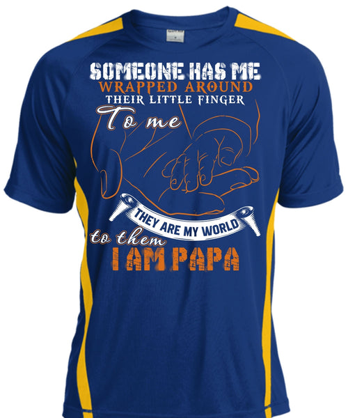 I Am Papa T Shirt, They Are My World T Shirt, Cool Shirt