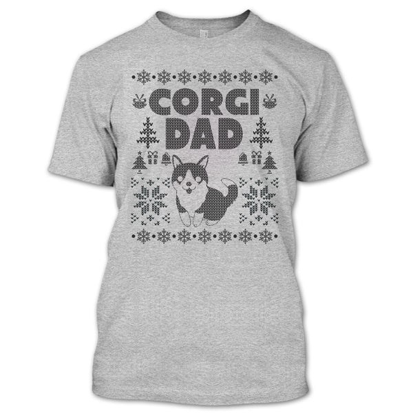 Corgi Dad T Shirt, Gift For Merry Christmas T Shirt